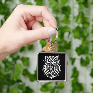 Llavero Arte tribal geométrico vintage