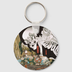 Llavero Arte vintage de Ukiyo-e Kuniyoshi Espectro de Esqu