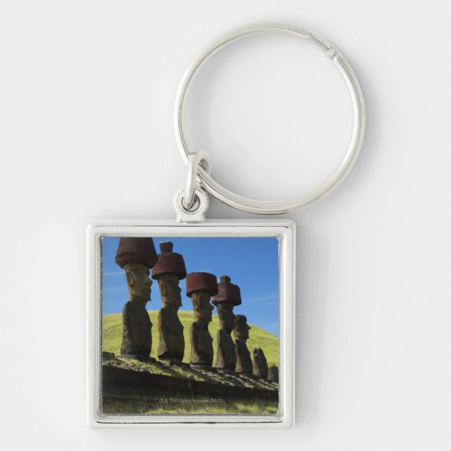 Llavero Artefactos de Rapa Nui, isla de pascua (Frente)