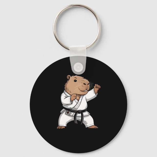Llavero Artes marciales Capyra Funny Karate Taekwondo Jiu  (Anverso)