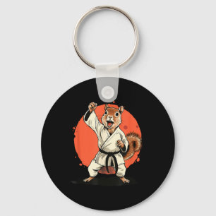 Llavero Artes Marciales de Ardilla de Kickboxing Taekwondo