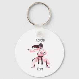 Llavero Artes marciales de la Chica Cute Karate