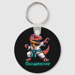 Llavero Artes Marciales Divertidas Karate Taekwondo Dino A