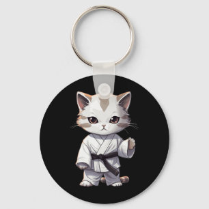 Llavero Artes Marciales Gatito Lindo Karate Gatito Para Am