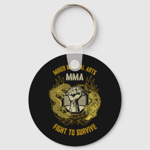 Llavero Artes Marciales Mixtas MMA Jaula Puño de Dragón Ti