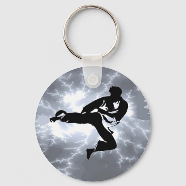 Llavero Artes marciales Silver Lightning (Anverso)