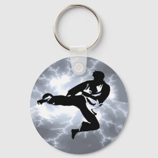 Llavero Artes marciales Silver Lightning (Anverso)