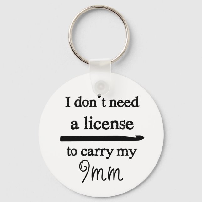 Llavero Artesanías de licencia Crochet Hook (Anverso)