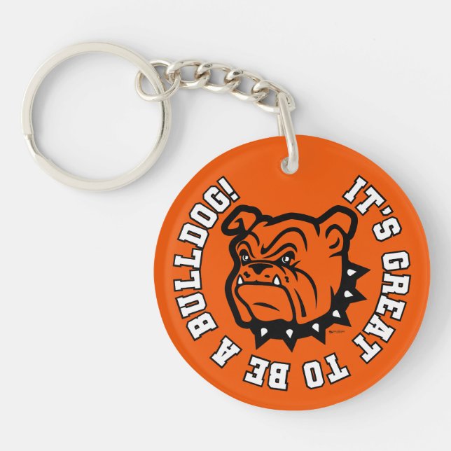 Llavero Artesia Bulldog "Es grandioso ser Bulldog" (Frente)