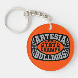 Llavero Artesia Bulldogs "State Champs" Keychain