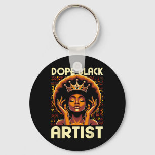 Llavero Artista negro drogadicto Profesor de arte afroamer