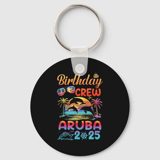 Llavero Aruba Birthday Trip Vacation 2025 Matching Group  (Anverso)