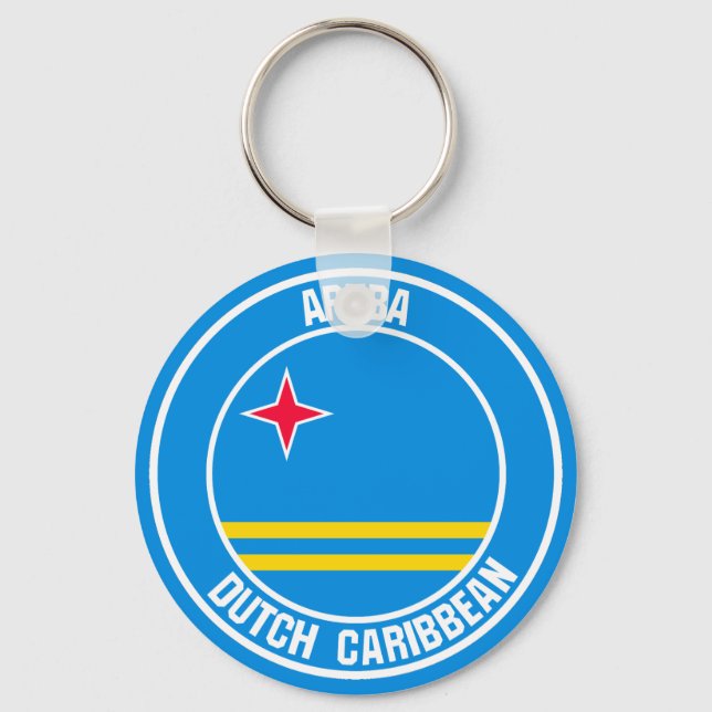 Llavero Aruba Round Emblem (Anverso)