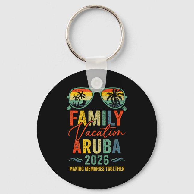 Llavero Aruba Vacation 2026 Matching Family Group Summer  (Anverso)