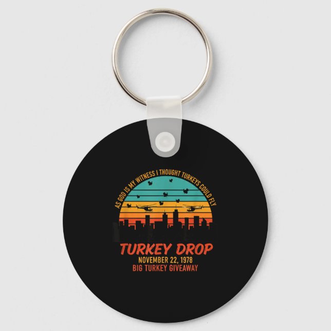 Llavero As God Is My Witness Turkey Drop - Retro Thanksgiv (Anverso)