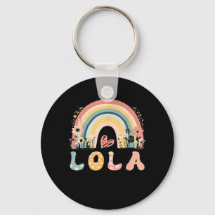 Llavero Ascendido a Lola Est 2026 Boho Rainbow Floral