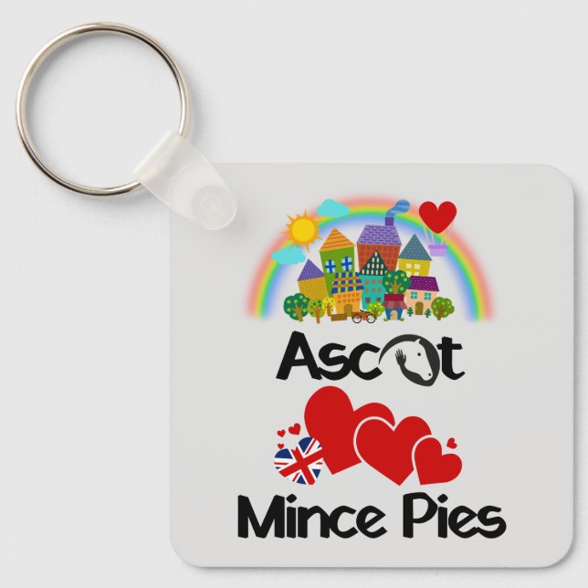 Llavero Ascot, Berkshire UK Ama Mince Pies (Anverso)