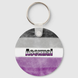 Llavero Asexual pride flag key ring