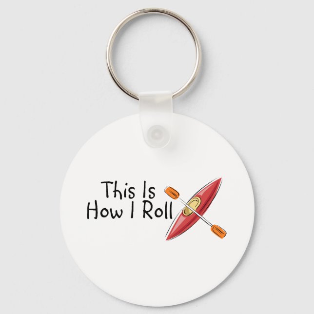 Llavero Así Es Como Rodo Kayak (Anverso)