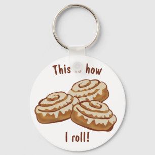 Llavero Así es como rollo rollos de canela de keychain