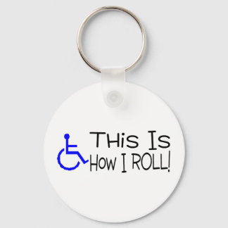 Llavero Así es como rollo silla de ruedas