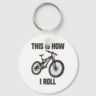 Llavero Así es como ruedo bicicleta de montaña en biciclet