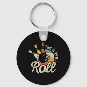 Llavero Así es como ruedo Retro divertido equipo de bolos 