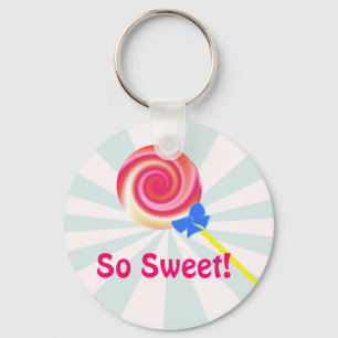 Llavero Así que Sweet Swirl Lollipop Keychain