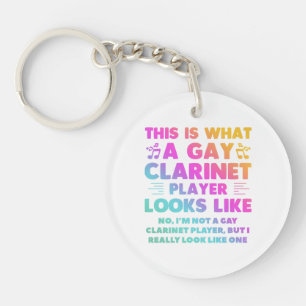 Llavero Así Se Ve Un Jugador Gay Clarinet Como LGBT