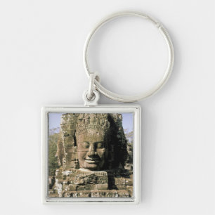 Llavero Asia, Camboya, Siem Reap. Angkor Thom, cabezas de