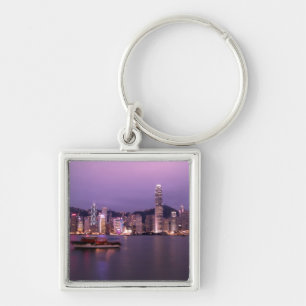 Llavero Asia, China, Hong Kong, paisaje urbano y