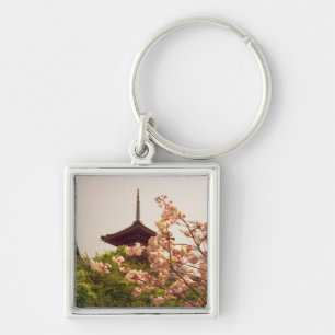 Llavero Asia, Japón, Kyoto, templo Kiyomizu en primavera