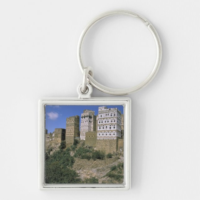 Llavero Asia, Yemen, Al Hajjara. Edificios y solo (Frente)