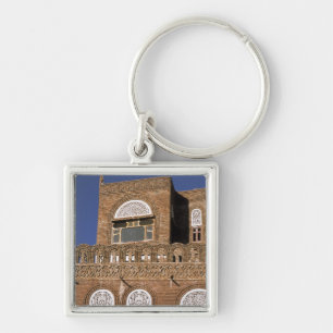 Llavero Asia, Yemen, Saná. Detalle de arquitectura yemen