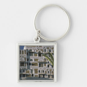 Llavero Asia, Yemen, Sana'a. Casa yemení.