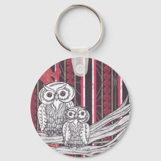 Llavero Asian Owls keyring