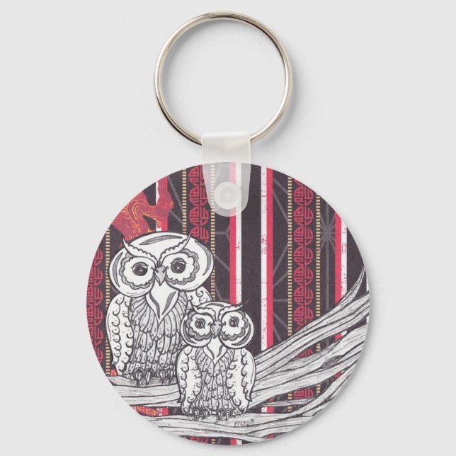 Llavero Asian Owls keyring (Anverso)