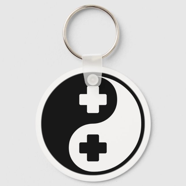 Llavero Asistencia médica de Yin Yang (Anverso)