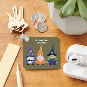 Llavero Asistente de calabaza Bruja Halloween Gnomes
