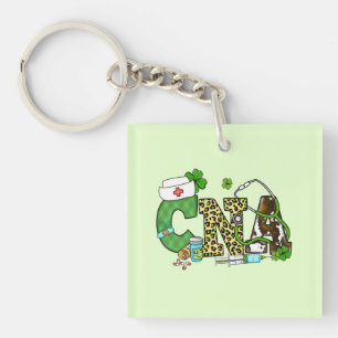 Llavero Asistente de Enfermería certificado St. Patrick