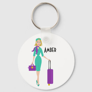 Llavero Asistente de vuelo fabuloso