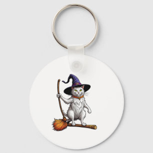 Llavero Asistente para gatos Halloween Bruja Mystical Cat