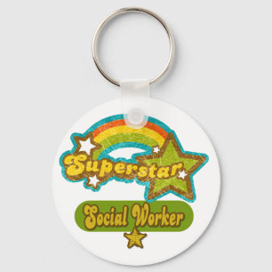 Llavero Asistente social de la superestrella