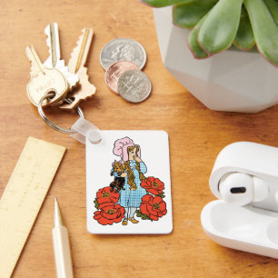 Llavero Asistente Vintage de Oz, Dorothy, Flores de Amapol