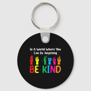 Llavero Asl Be Kind Women Men, Autism Awareness Boy