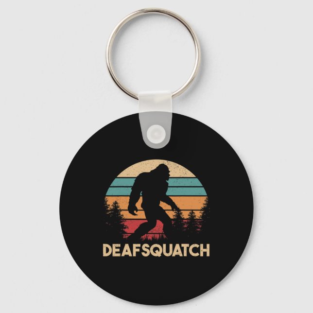 Llavero ASL Concienciación sorda de la pérdida de lenguaje (Anverso)