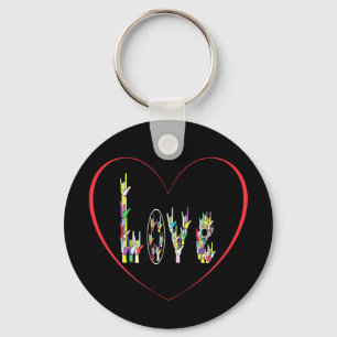 Llavero ASL Heart Full of Love