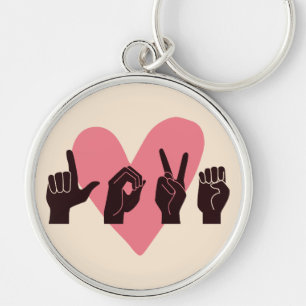 Llavero ASL Love IV - El día de San Valentín