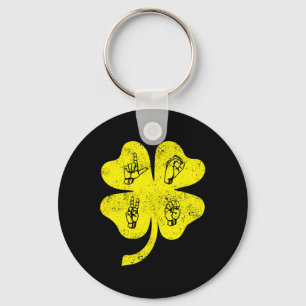 Llavero ASL Love Rótulo Language St Patrick's Day Deaf Awa