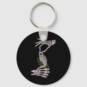 Llavero Asl Skeleton Manos Fantasma Halloween